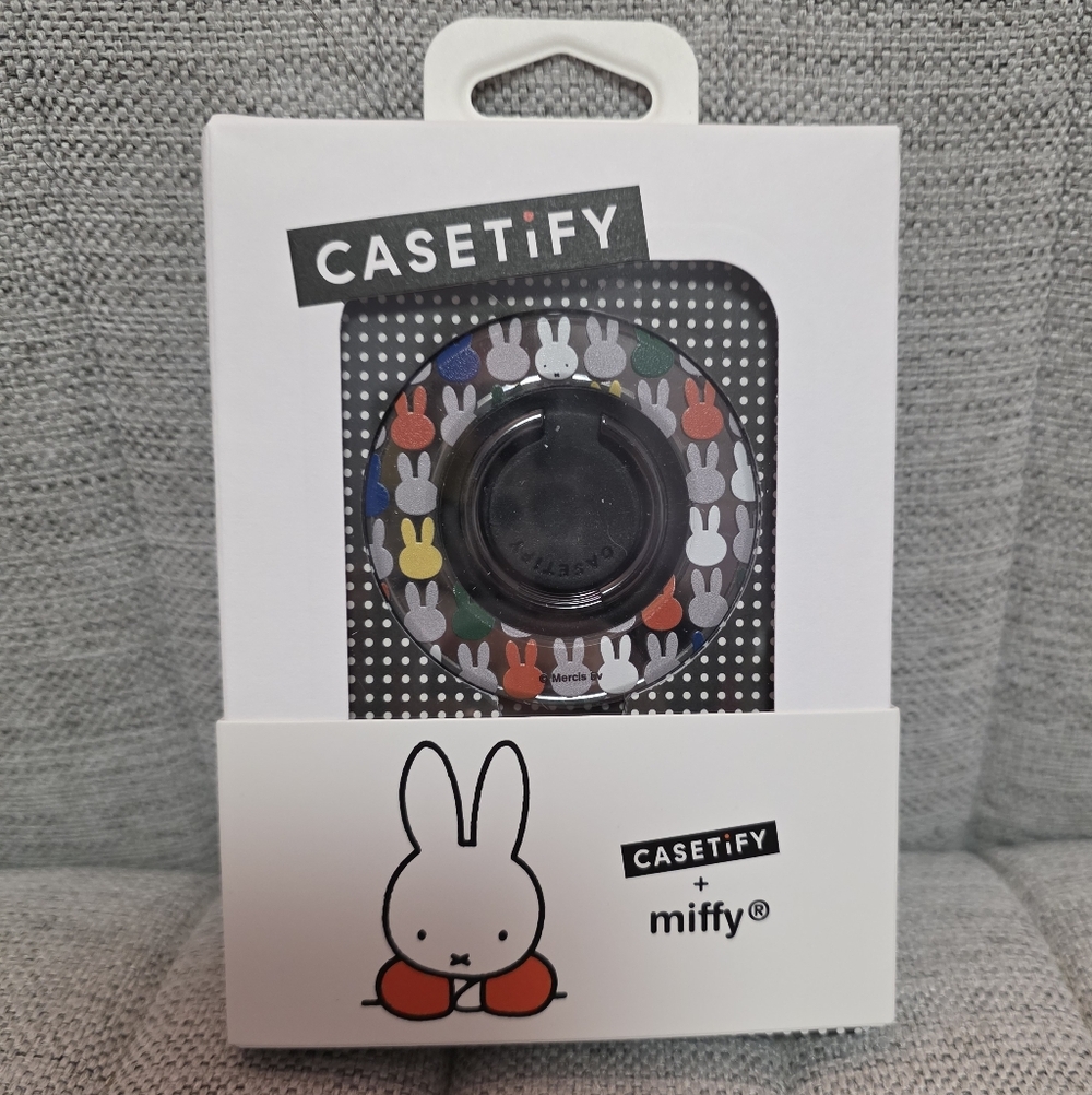 NEW Casetify MIFFY Classic Pattern Snappy Ring Holder
